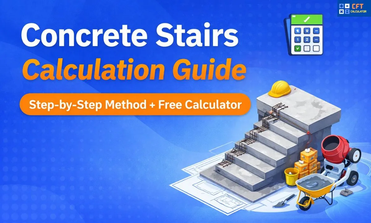 Calculate Concrete for Stairs